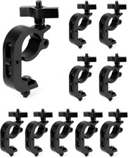 QWORK Heavy Duty Truss Clamp Stage Light Trigger Clamp, 10 Pack 330 Lb. Aluminum