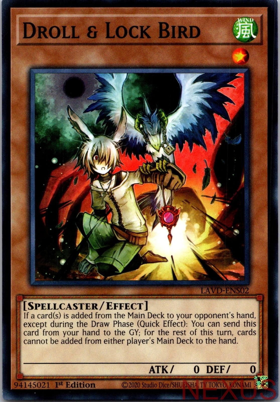 Droll & Lock Bird (LAVD-ENS02) LAVD-ENS02 Common / Short Print 1st Edition NM