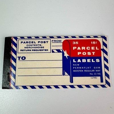 VINTAGE PARCEL POST LABELS booklet Merchandise Return Request
