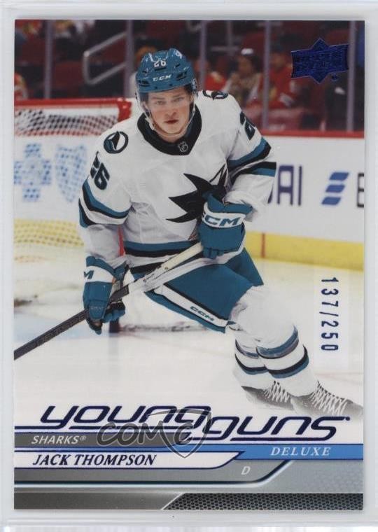 2024-25 Upper Deck Series 2 Young Guns Deluxe 137/250 Jack Thompson #468 1h40