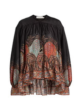 AUTH Zimmermann Rhiannon Ruffle Billow Top Blouse Size 4 US