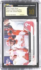 Johan Rojas Phillies 2025 Topps Road to Opening Day #OD-190 CGC PRISTINE 10 Card