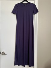 Theory Size S Maxi Dress Purple Polyamide NWOT