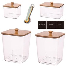 4 Pack Large Laundry Pods Container Laundry Room Organization Containers Stor...