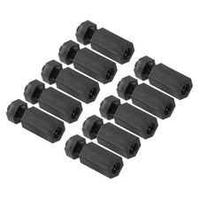 M3 Nylon Hex Standoff Screws Nuts, 200Pack PCB Threaded Kit(10mm+5mm, Black)
