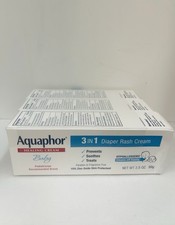 Aquaphor Baby 3-in-1 Diaper Rash Cream 3 PACK 3.5oz EXP 7/27