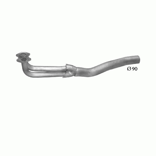 MERCEDES 10-16 T Tuyau Avant d'Échappement Réducteur de Bruit en Acier