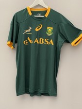 ASICS Men’s South African Springboks Rugby Jersey Size XL In Dark Green
