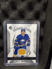 Matt Savoie 2023-24 UD SP Hockey Rookie Authentics Jersey #117 Sabres Oilers