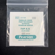 Pearson - Titanium Vented Parallel Sided Straight Posts - Size 4.5- 10PK 