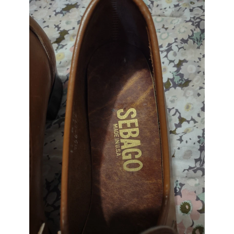 Mocasines Sebago Tacón Penny 11 Clásicos Preppy Gruesos Hechos en la Academia de EE. UU. Foto 3 de 4