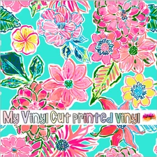 Printed Adhesive Vinyl Heat Transfer Vinyl 12 x 12 sheet WS-C Pattern