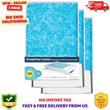 PetSafe ScoopFree Crystal Disposable Cat Litter Trays, Fresh Scent, Pack of 3