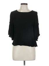 O'Neill Women Black 3/4 Sleeve Top L