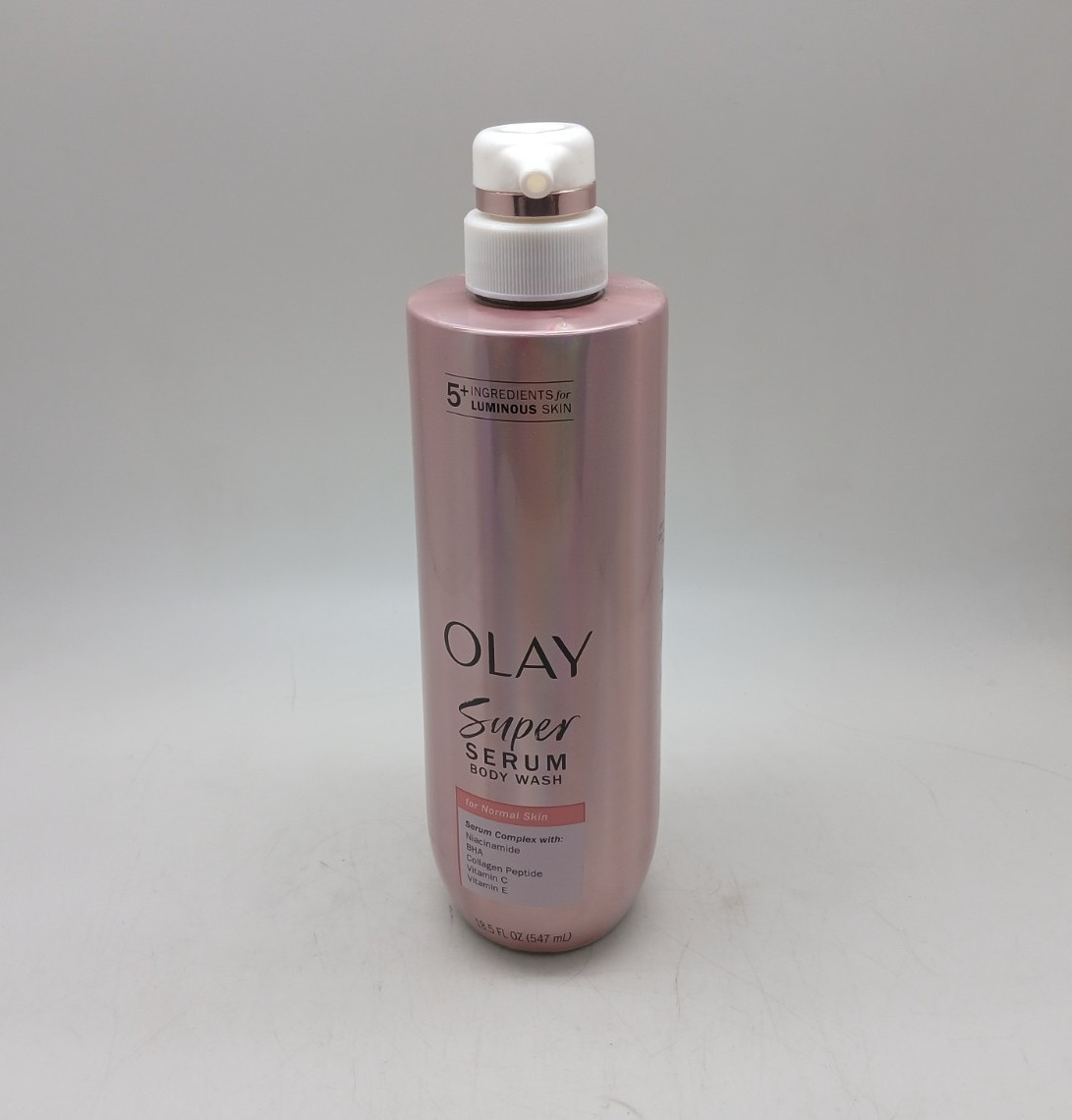 Olay Super Serum Body Wash for Normal Skin, 24hr Long Lastin