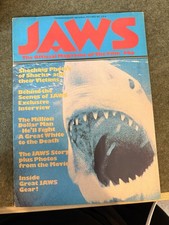1975 JAWS Official Magazine UK Original w/ Giant Centre Fold Poster Bruce Shark