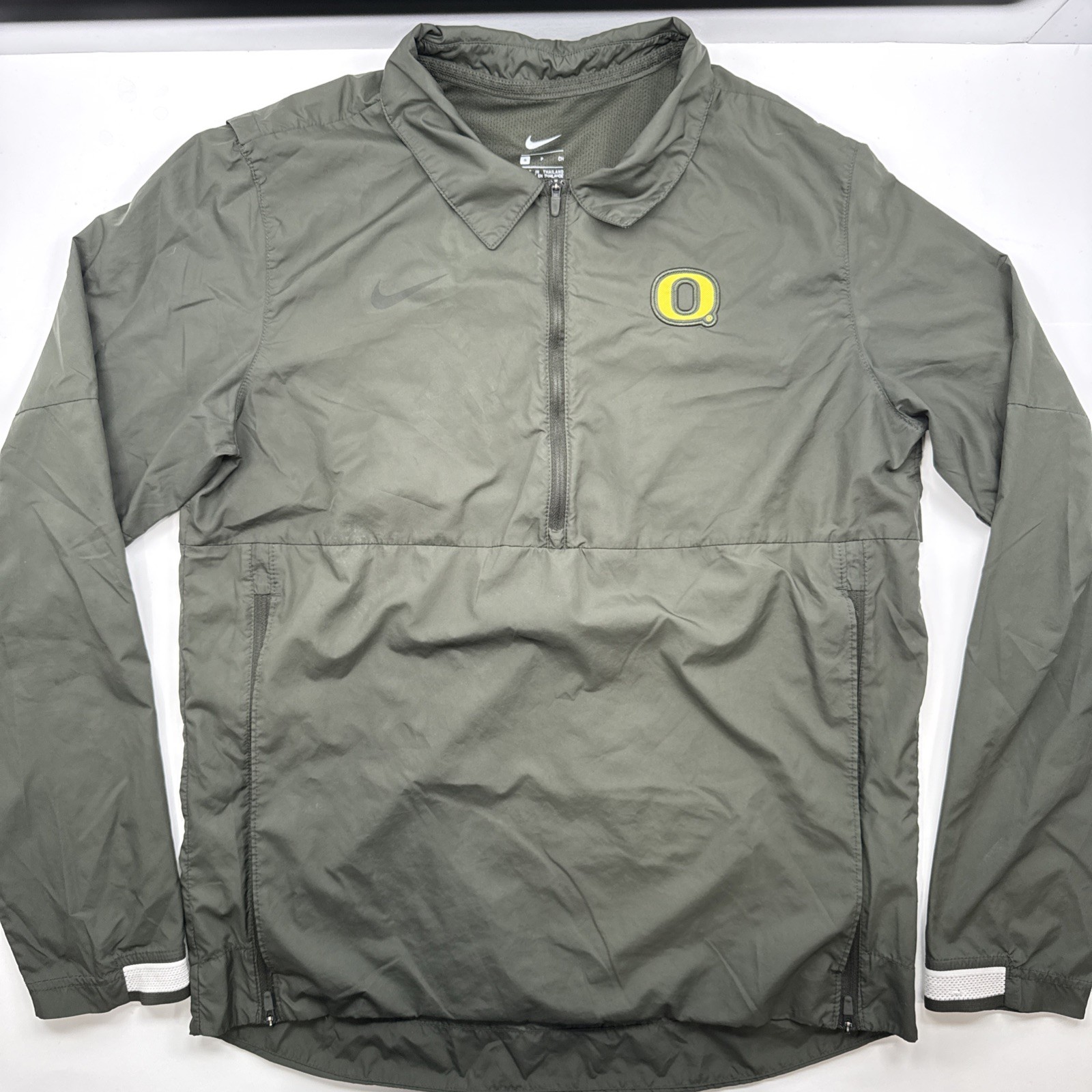 SACAI X NIKE Oregon Ducks taglia SMALL Nike giacca a vento pullover sul campo verde CQ5117 355