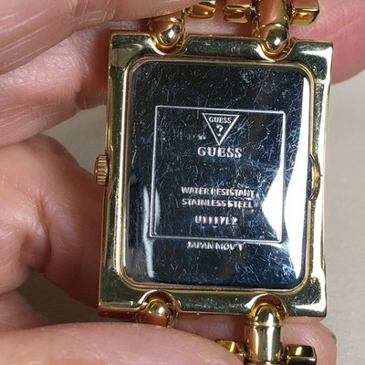 GUESS Women U1117L2 Dress Gold Chain Bracelet Quartz Analog 28mm