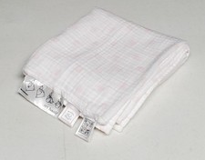 Swaddle Designs Muslin 100 Cotton, 42"x42" Baby Blanket, White/Pink Polka Dots