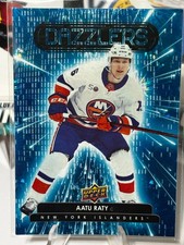 Aatu Raty 2022-23 Upper Deck Dazzlers Blue Rookie #DZ-129 New York Islanders