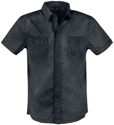 Brandit Kurzarmhemd Herren Roadstar schwarz