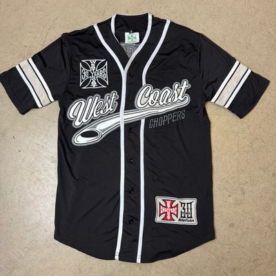 (S-M) Rare West Coast Choppers Baseball Jersey MLB Paul Walker Biker Vintage