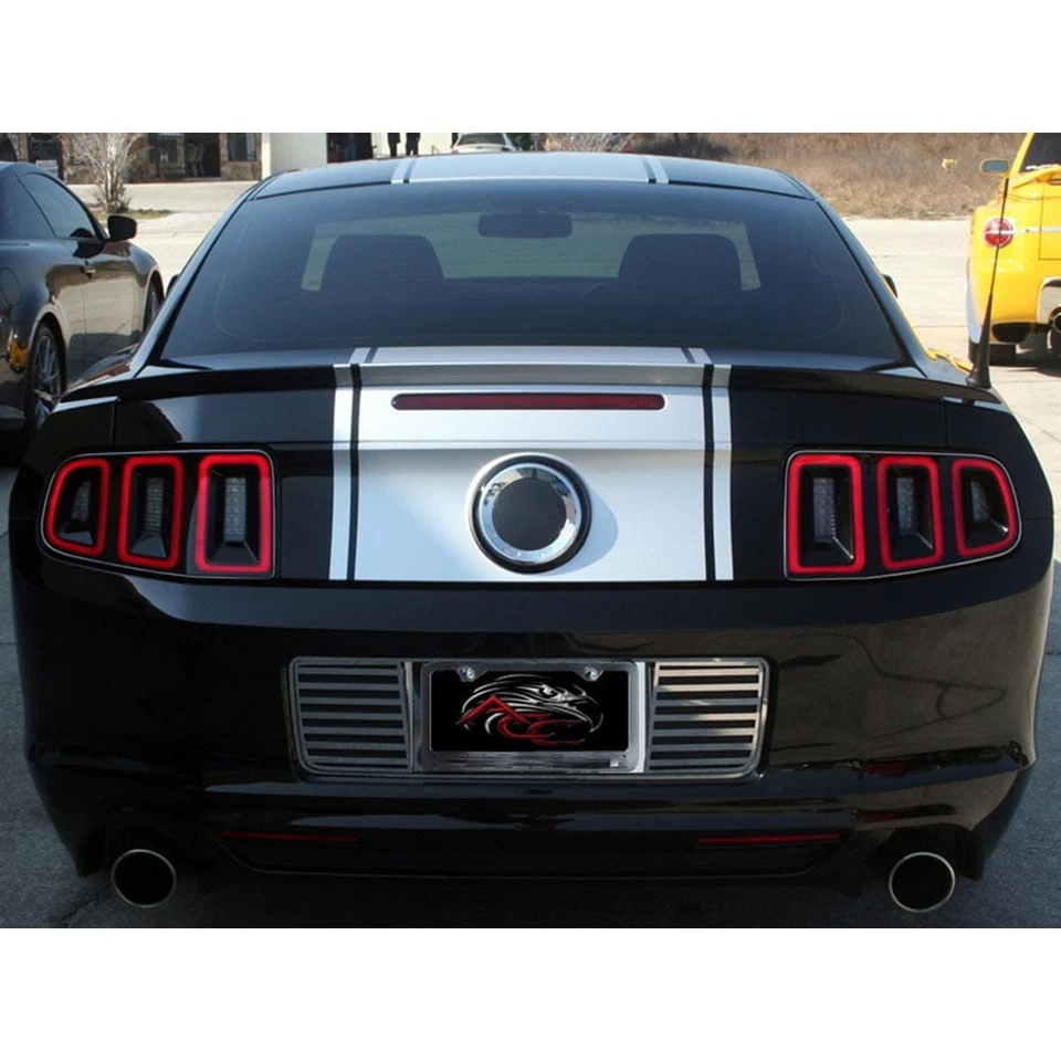 Задняя пластина с прорезями из полированной нержавеющей стали для Ford Mustang 2013 года выпуска 4 шт. - Изображение 4 из 4