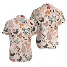 Disney Halloween Hawaiian shirt 3D Summer Beach Shirt For Men and Women