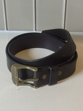 Levi's Italian Leather Belt - Men's Beveled Edge Bridle Brown Size 40/100