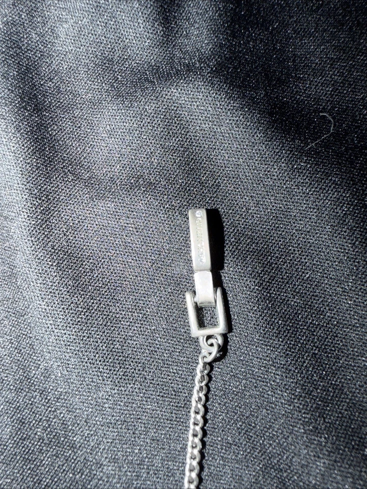 Collar Givenchy Forma Pera Cristal Lariat Y-16"+3" Extensor Estilo Vintage Foto 2 de 3