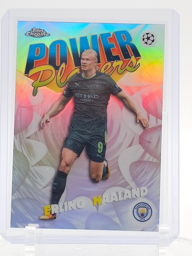 ERLING HAALAND 2025-26 TOPPS CHROME UEFA CL POWER PLAYERS REFRACTOR #PP-6 Q8130