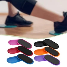 2x Core Sliders Exercise Equipment Full Body Workout Foot Balance Slide Pads