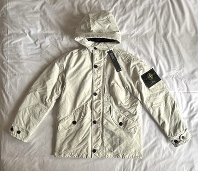 STONE ISLAND DAVID-TC DOWN PARKA JACKET WHITE MEDIUM BRAND NEW