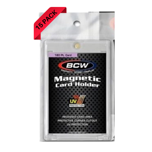 180pt One Touch Magnetic Holder Ultra clear Safe Cards Storage