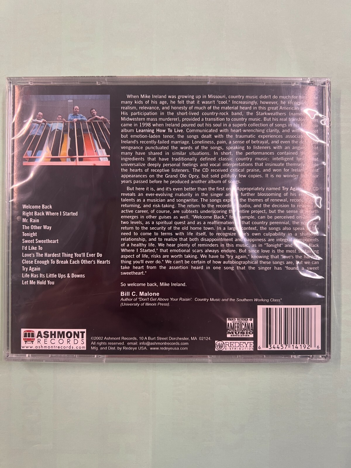 Try Again * by Mike Ireland & Holler (CD, May2002, Ashmont Records