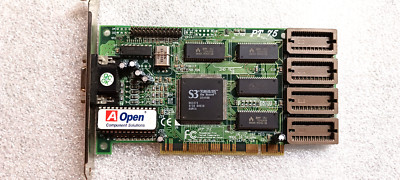 VINTAGE AOPEN PT-75 S3 VIRGE/DX  2-MEG up to 4 MB PCI VGA CARD ~TESTED~