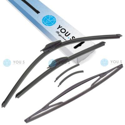 YOU.S GENUINE WINDSCREEN WIPER SET FRONT + REAR for RENAULT ESPACE III (JE0_)