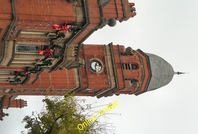 Photo 6x4 Town Hall Clock Tower South Face Hyde/SJ9494 The south face of c2014