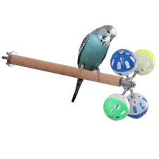 Bird Stand Perch Toy with Rotating Balls Spinning Bird Toys for Parakeets Par...