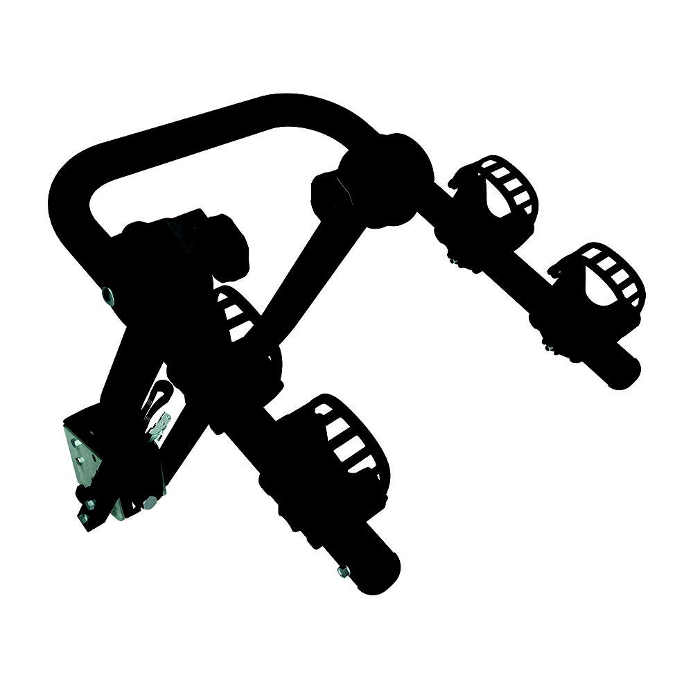 Peruzzo Portabici Per Gancio Traino Arezzo 2 Bici Inclinabile Universale Nero