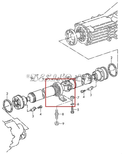 COJINETE EJE HÉLICE AUDI A5 S5 8F 2007-2022 8T0521101 - Imagen 2 de 4