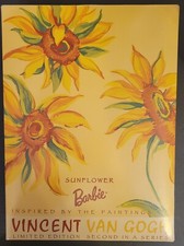 Vincent Van Gogh Sunflower Barbie. Limited Edition. Second in a Series. 1998