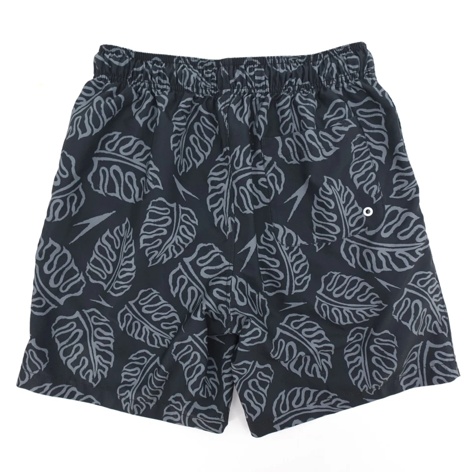 Pantalones Cortos Speedo Para Hombre Medianos Negros Gris Hawaiano Tirar con Cordón Foto 2 de 4