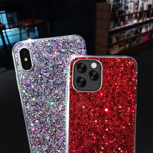 For iPhone 15 14 Pro Max 13 12 11 XS XR 7 8 Bling Sparkle Soft Phone Case Cover - Picture 7 of 18