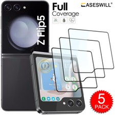 For Samsung Galaxy Z Flip 8 7 6 5 4 Tempered Glass Outer Front Screen Protector