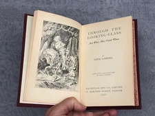 ANTIQUE Through the Looking Glass Lewis Carroll 1908 John Tenniel Illustrations