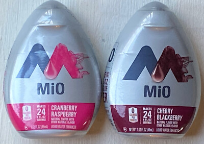 Mio Cranberry Raspberry & Cherry Blackberry Liquid Water Enhancer 3 ...