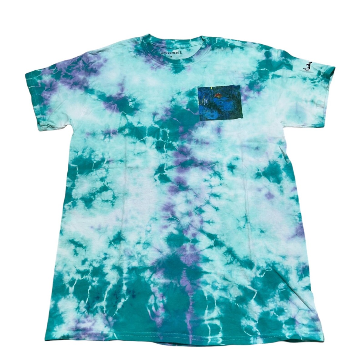 Knitswell Urban Outfitters Size M Blue Monet Water Lilies Tie Dye T-Shirt  NEW | eBay