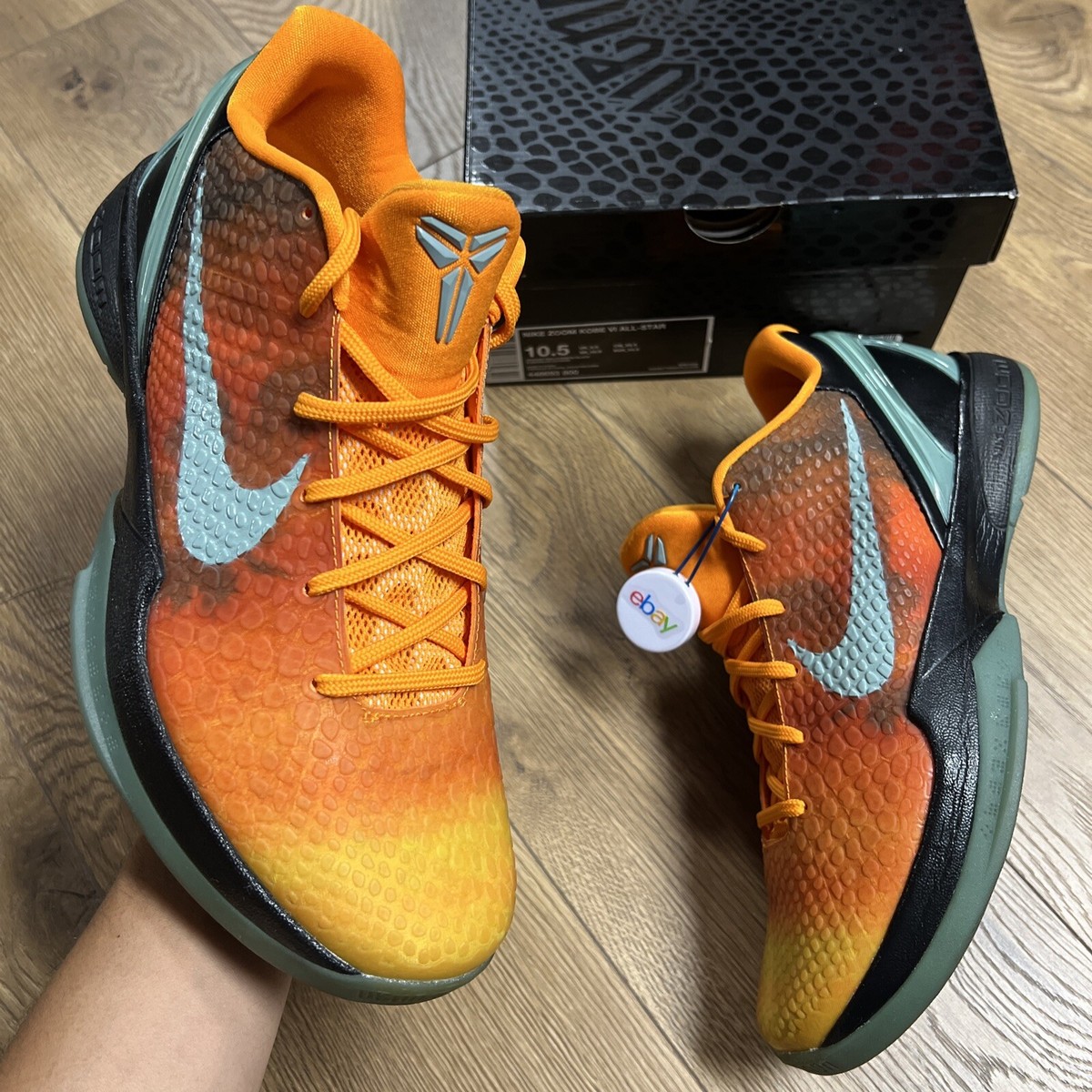 Protro Orange County Kobe Shoes Mens Orange Nike Kobe VI Protro