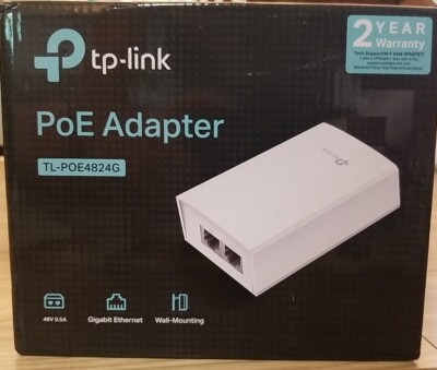 TP-Link Gigabit 48VDC Passive PoE Adapter (TL-POE4824G) (tlpoe4824g)
